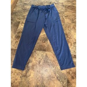 Athleta Women's Blue Paper Bag Waist Casual‎ Pants Size 6 joggers EUC